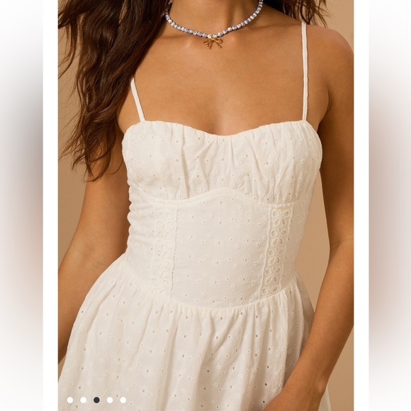 New with tags Altar’d State Ophelia Eyelet Mini Dress - Picture 3 of 5